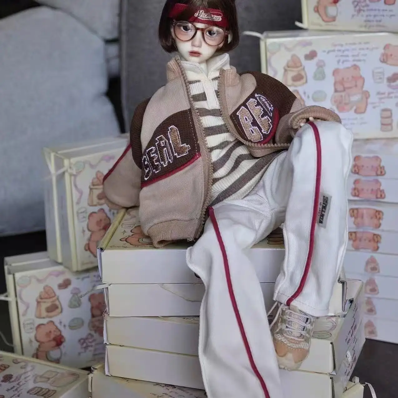 Одежда для кукол BJD подходит для аксессуаров для кукол бейсбольного костюма размера 1/4 (4 точки)
Одежда для кукол BJD подходит для аксессуаров для кукол бейсбольного костюма размера 1/4 (4 точки)