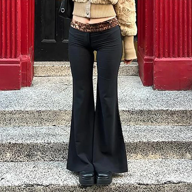 Leopard Print Fold Waist Wide Leg Pants For Women Sexy Club Fashion Women Flare Pants Casual Y2K Streetwear Outfits
Leopard Print Fold Waist Wide Leg Pants For Women Sexy Club Fashion Women Flare Pants Casual Y2K Streetwear Outfits