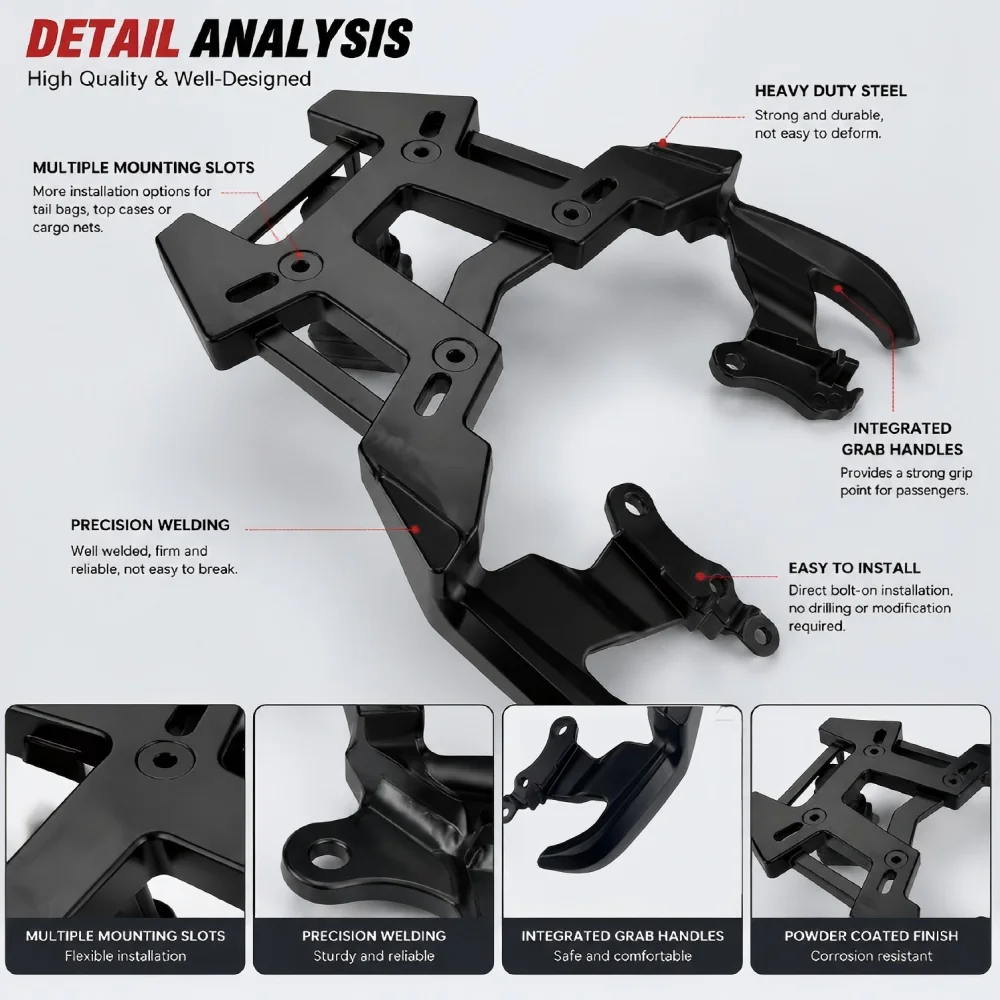 For NX500 NX400 CB500 CB400X Motorcycle Rear Carrier Luggage Rack Cargo Shelf Top Case Holder Bracket
For NX500 NX400 CB500 CB400X Motorcycle Rear Carrier Luggage Rack Cargo Shelf Top Case Holder Bracket
