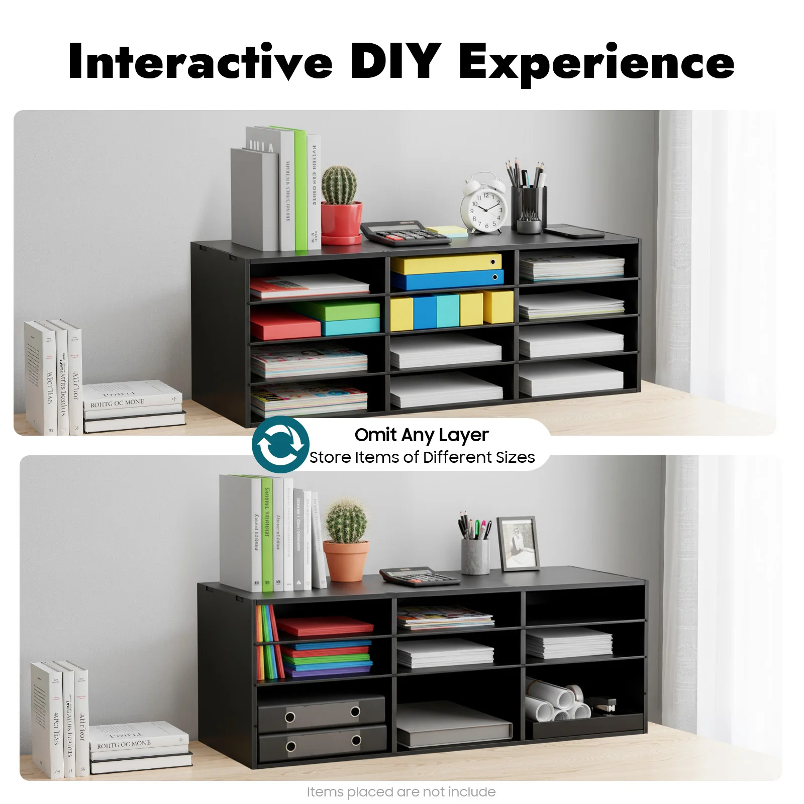 Mail Sorter Organizer+80*30.8*30cm, Lit. Organizer+12 Slots, Student Mailbox+4 Tiers, For Home/Office/School/Craft: Sort Magazines, Files, Papers; Also Charge Laptops/Tablets
Mail Sorter Organizer+80*30.8*30cm, Lit. Organizer+12 Slots, Student Mailbox+4 Tiers, For Home/Office/School/Craft: Sort Magazines, Files, Papers; Also Charge Laptops/Tablets