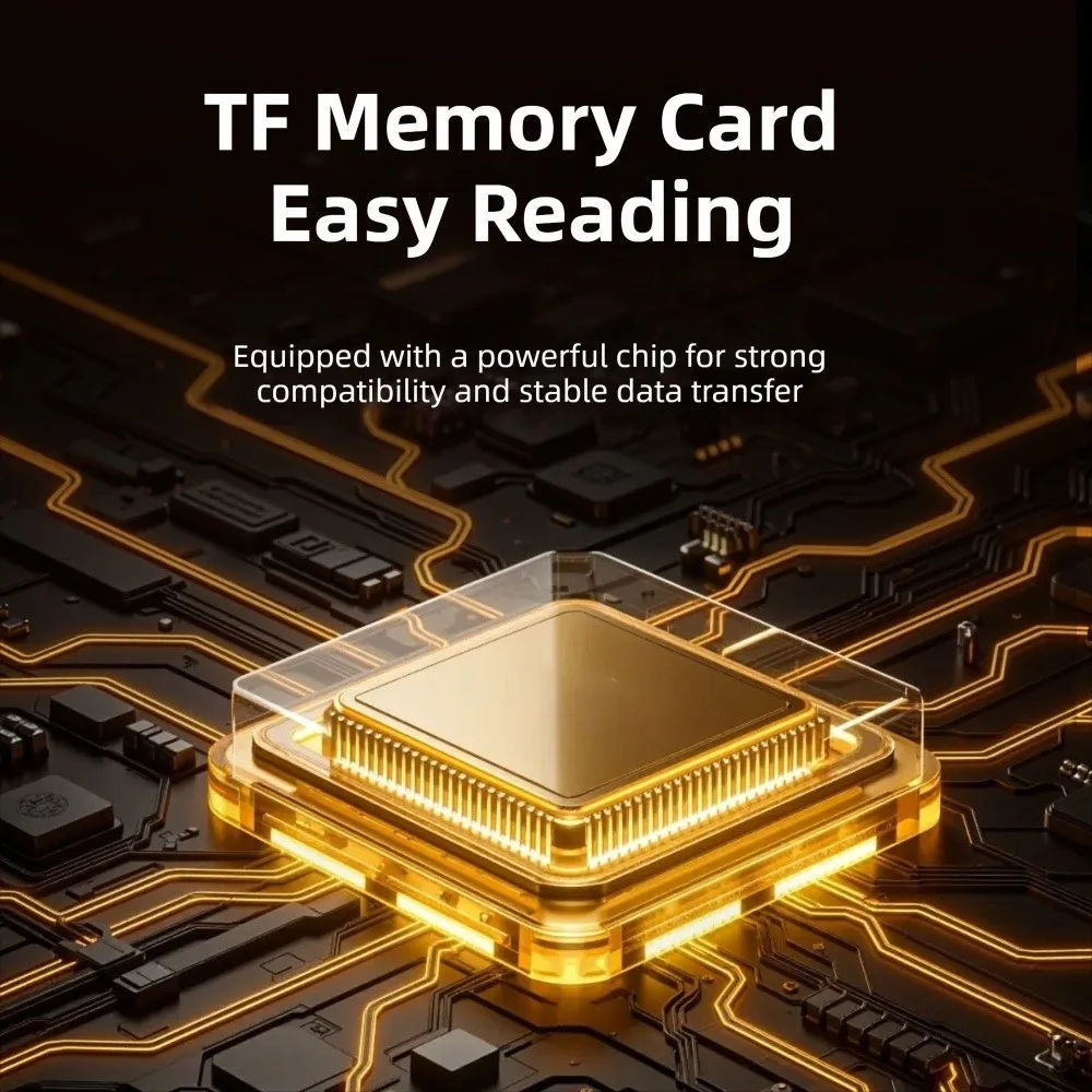 480Mbps USB-A to TF Card Converter High Speed Mini USB-C to TF Card Reader Plug and Play Portable Memory Card Adapter
480Mbps USB-A to TF Card Converter High Speed Mini USB-C to TF Card Reader Plug and Play Portable Memory Card Adapter