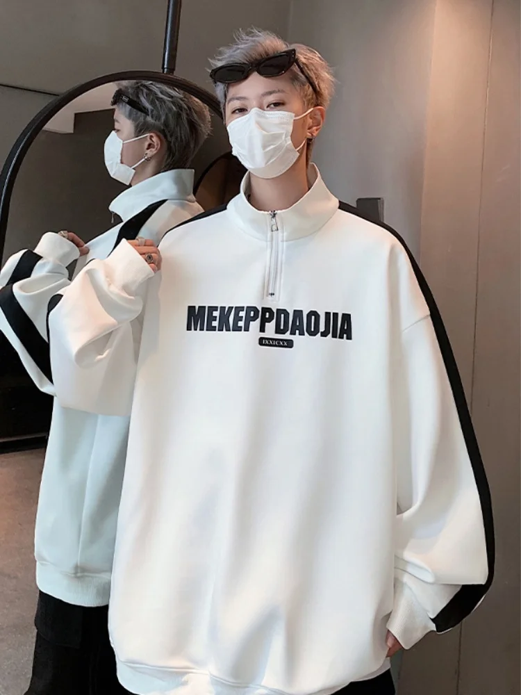 American Sle Patchwork Hoodie Sweatirt with f Zip for Men Autumn Jaet Sportswear for Teenagers Casual Loose Fit
American Sle Patchwork Hoodie Sweatirt with f Zip for Men Autumn Jaet Sportswear for Teenagers Casual Loose Fit