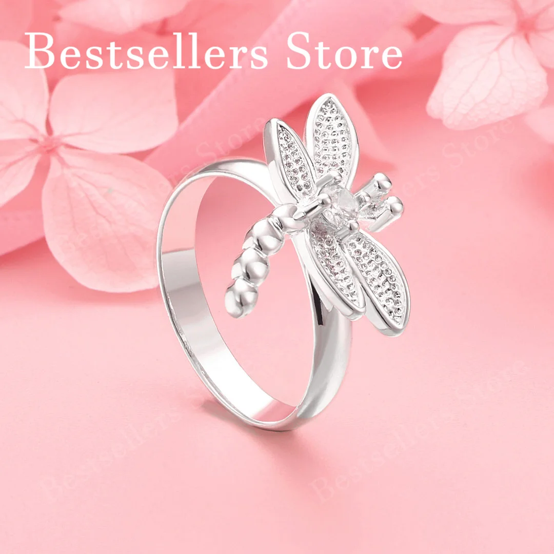 1 штука изысканного кольца-стрекозы из стерлингового серебра 925 пробы, женские модные свадебные украшения, подарочные аксессуары.
1 штука изысканного кольца-стрекозы из стерлингового серебра 925 пробы, женские модные свадебные украшения, подарочные аксессуары.