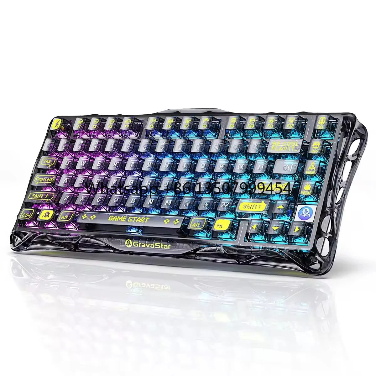 Gravastar Mercury K1 Lite Pro Gaming Keyboard Three-Mode Wireless/Wired for Mechanical Keyboard
Gravastar Mercury K1 Lite Pro Gaming Keyboard Three-Mode Wireless/Wired for Mechanical Keyboard