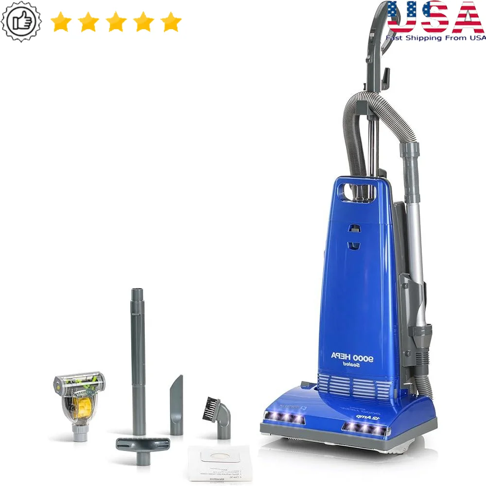 9000 Upright Vacuum Cleaner Powerful HEPA Filtration Bagged Dust Chamber Allergy Protection Durable Stainless Steel Brush Roll
9000 Upright Vacuum Cleaner Powerful HEPA Filtration Bagged Dust Chamber Allergy Protection Durable Stainless Steel Brush Roll