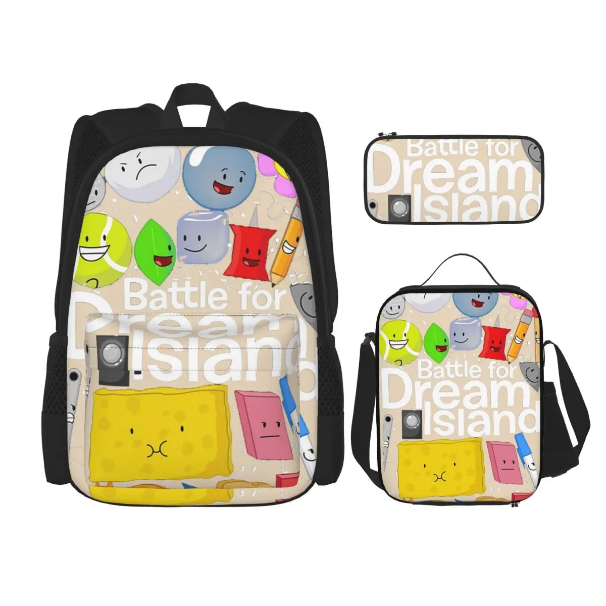 BFDI Poster Black Backpacks Boys Girls Bookbag Children School Bags Kids Rucksack Lunch Bag Pen Bag Three-Piece Set
BFDI Poster Black Backpacks Boys Girls Bookbag Children School Bags Kids Rucksack Lunch Bag Pen Bag Three-Piece Set