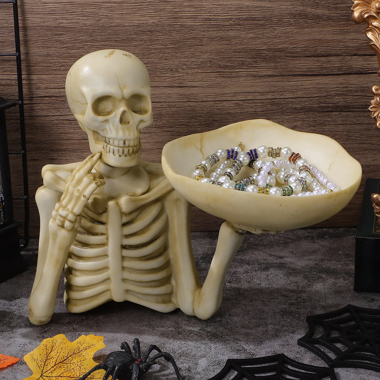 Skull Bowl Candy Holder Resin Halloween Snack Tray Desktop Ornament Storage Container for Fruit Cosmetics Home
Skull Bowl Candy Holder Resin Halloween Snack Tray Desktop Ornament Storage Container for Fruit Cosmetics Home