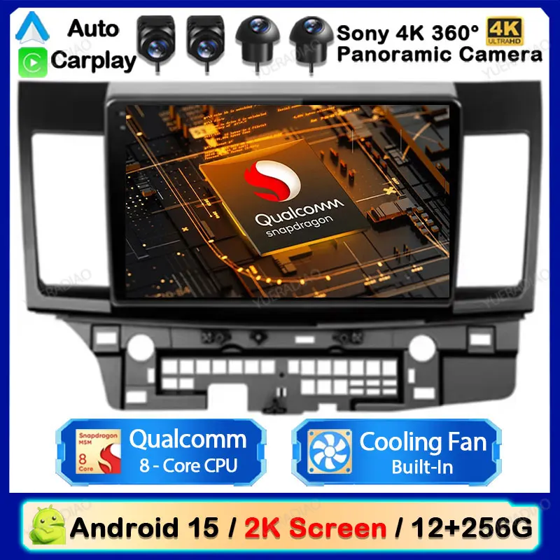 Android 15 Car Radio For Mitsubishi Lancer 10 CY 2007 - 2017 Carplay Auto Multimedia Stereo Video Player GPS NAVI 4G WIFI DSP BT
Android 15 Car Radio For Mitsubishi Lancer 10 CY 2007 - 2017 Carplay Auto Multimedia Stereo Video Player GPS NAVI 4G WIFI DSP BT