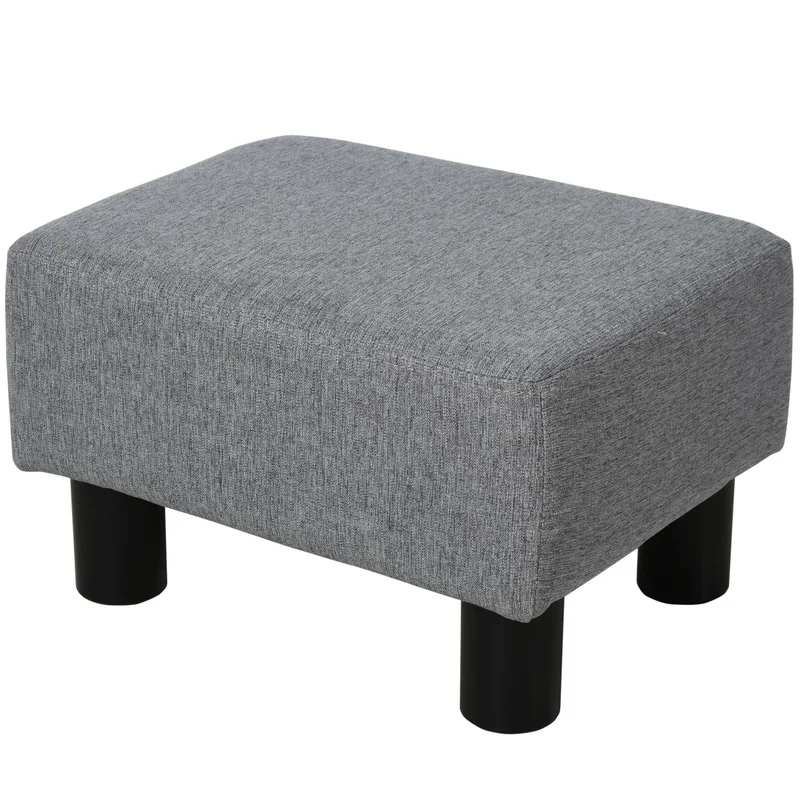 Gray Cube Ottoman with Linen Upholstery and Plastic Legs – Small Foot Stool for Living Room
Gray Cube Ottoman with Linen Upholstery and Plastic Legs – Small Foot Stool for Living Room