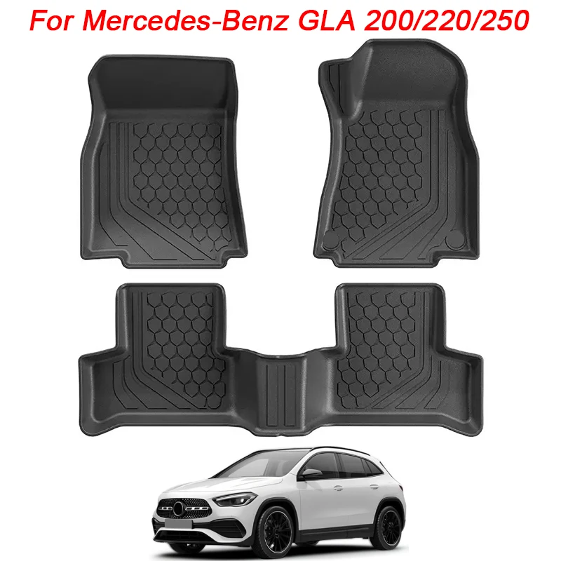 RHD Floor Mats for Mercedes-Benz GLA 200 / 220 / 250 TPE Trunk Mat Waterproof Cargo Liner Black Car Mats
RHD Floor Mats for Mercedes-Benz GLA 200 / 220 / 250 TPE Trunk Mat Waterproof Cargo Liner Black Car Mats