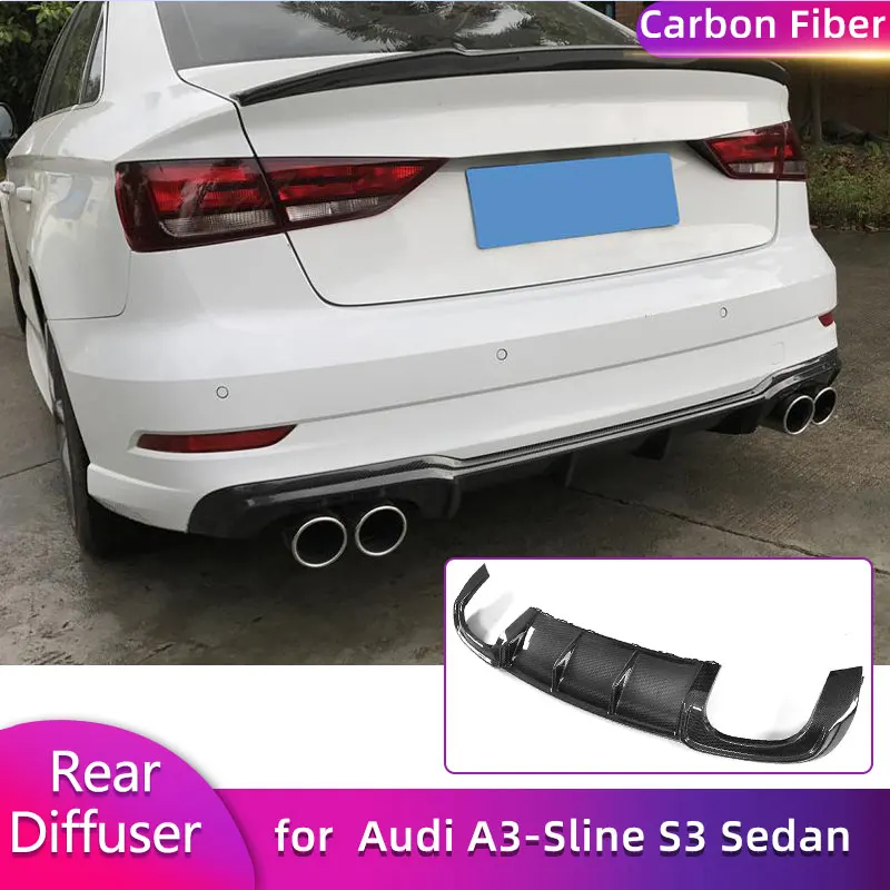 Carbon Fiber Rear Bumper Diffuser Lip Spoiler for Audi A3-Sline S3 Sedan 2017 2018 Car Racing Rear Apron Lip Guard Body Kit
Carbon Fiber Rear Bumper Diffuser Lip Spoiler for Audi A3-Sline S3 Sedan 2017 2018 Car Racing Rear Apron Lip Guard Body Kit