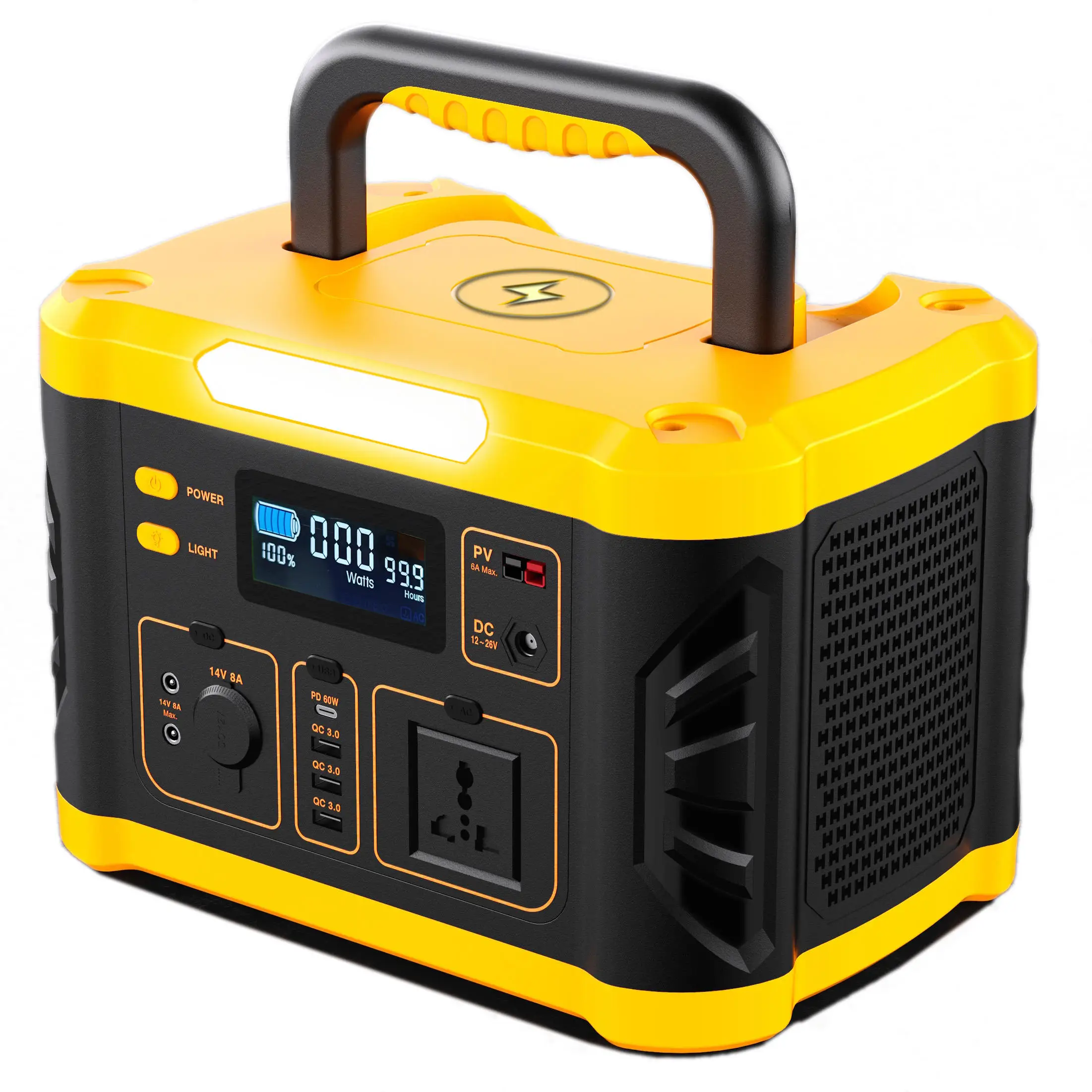 Портативный аккумуляторный генератор, уличная электростанция, 1000 Вт, 110 В, 220 В, электростанция, солнечный генератор для наружного аварийного питания
Портативный аккумуляторный генератор, уличная электростанция, 1000 Вт, 110 В, 220 В, электростанция, солнечный генератор для наружного аварийного питания