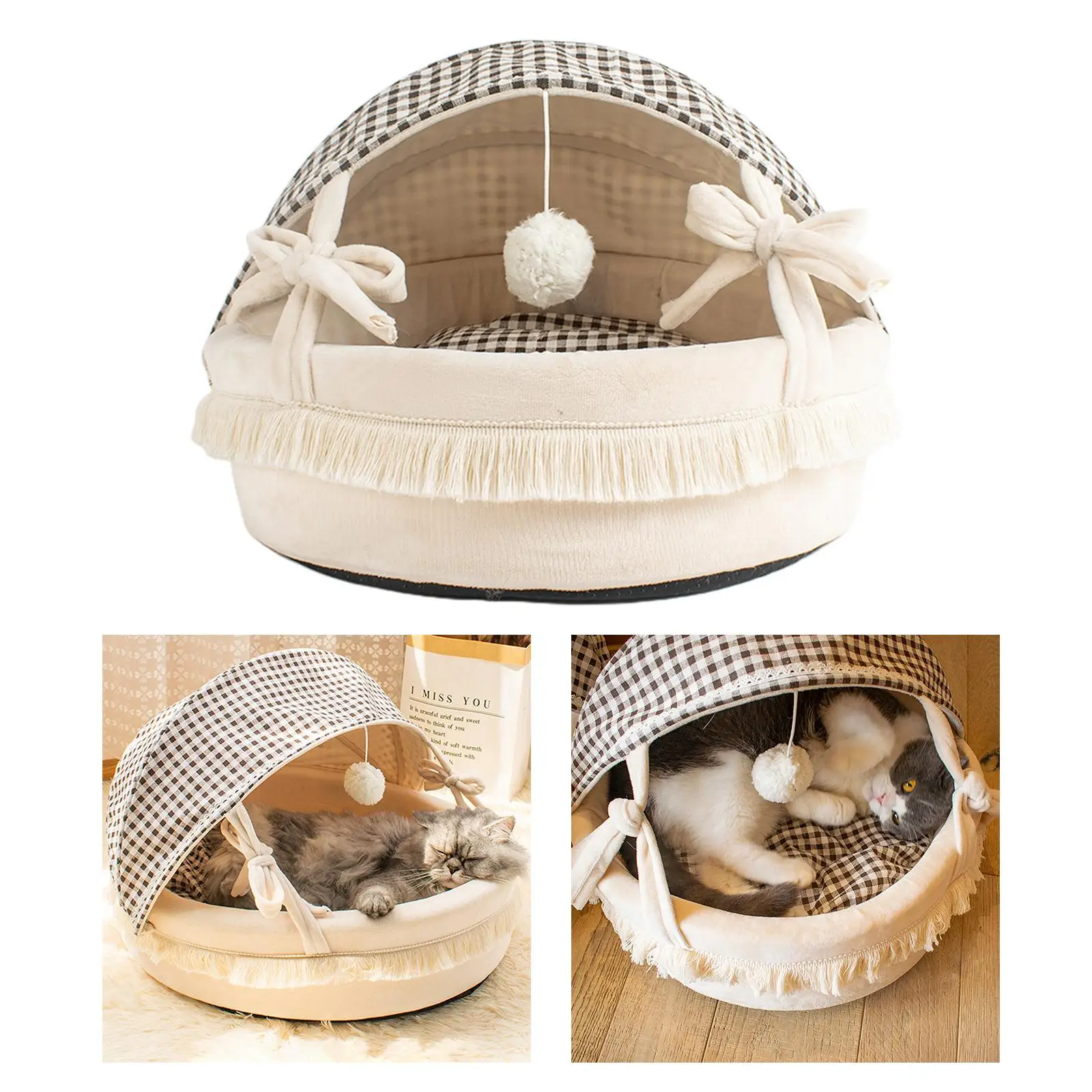 Pet Nest Bed Anti Anxiety Cozy House Puppy House with Foldable Cover Pet Bed for
Pet Nest Bed Anti Anxiety Cozy House Puppy House with Foldable Cover Pet Bed for