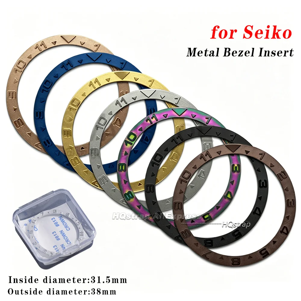 38mm Curved Metal Bezel Insert Ring for Seiko SKX007 SKX009 SRPD GMT SUB Seamaster 300 Watch Case Ring Repair Parts Accessories
38mm Curved Metal Bezel Insert Ring for Seiko SKX007 SKX009 SRPD GMT SUB Seamaster 300 Watch Case Ring Repair Parts Accessories