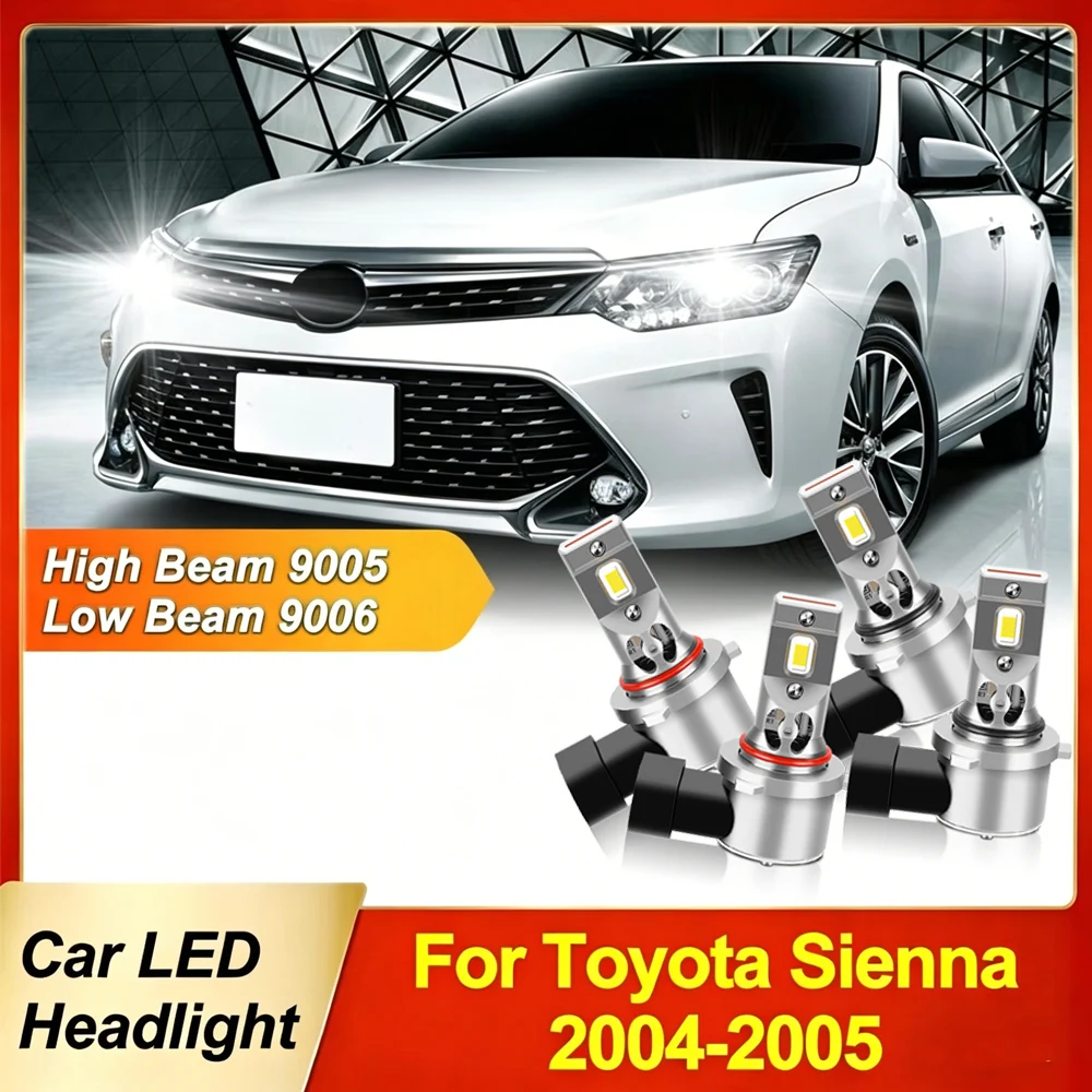 Canbus LED Headlight Bulb High Beam Low Beam Lamp 50000Lm Bright 12V Halogen Replacement Light For Toyota Sienna 2004-2005
Canbus LED Headlight Bulb High Beam Low Beam Lamp 50000Lm Bright 12V Halogen Replacement Light For Toyota Sienna 2004-2005