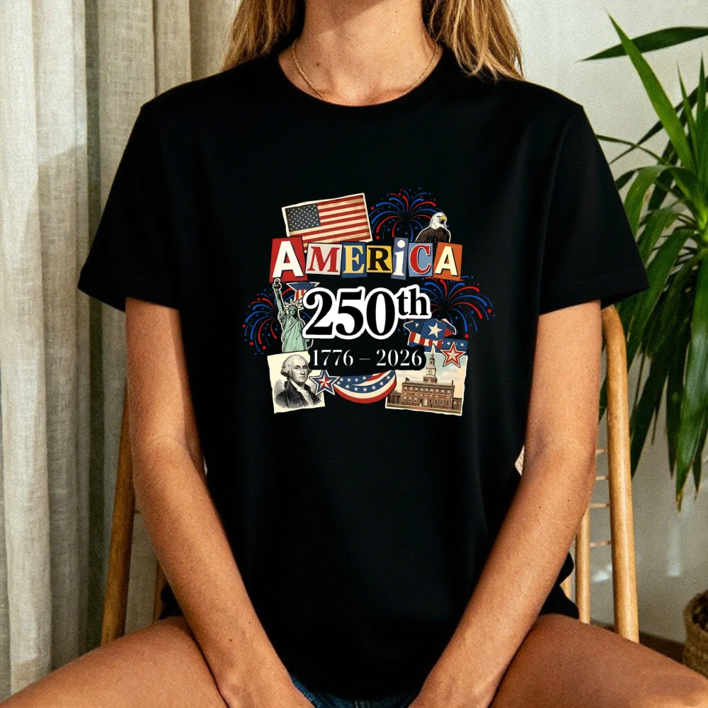 250th Anniversary Shirt Vintage Americana Collage Tee Patriotic Independence Day 1776 2026 Celebration Tshirt Women Fashion Tops
250th Anniversary Shirt Vintage Americana Collage Tee Patriotic Independence Day 1776 2026 Celebration Tshirt Women Fashion Tops