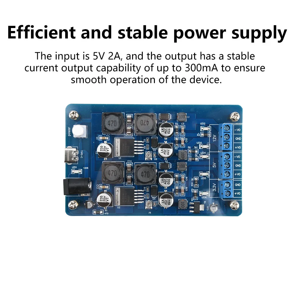 DC-DC 5V to 3.3V/4.5-25V Boost and Buck Module Adjustable Voltage Power Module Step Up Step Down Module Type-C DC Interface
DC-DC 5V to 3.3V/4.5-25V Boost and Buck Module Adjustable Voltage Power Module Step Up Step Down Module Type-C DC Interface