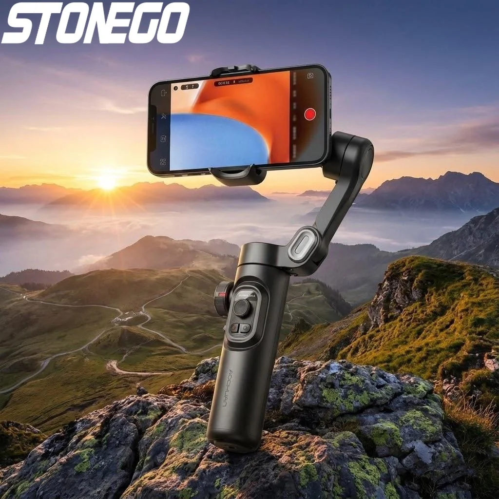 3-Axis Handheld Gimbal Stabilizer for Cell Phones Anti-Shake Selfie Stick with Human Face Tracking and Balance Shooter
3-Axis Handheld Gimbal Stabilizer for Cell Phones Anti-Shake Selfie Stick with Human Face Tracking and Balance Shooter