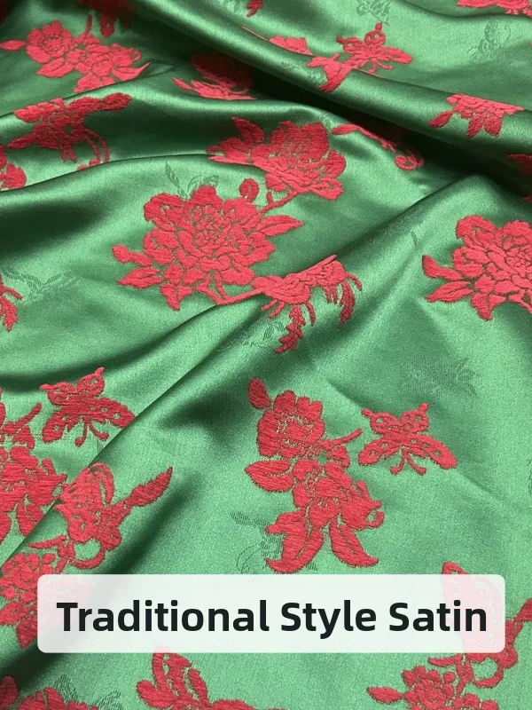 Autumn Winter Zhangrong Satin Embroidered Relief Jacket Fabric Chinese National Style Floral Pattern 100% Rayon Professional ...
Autumn Winter Zhangrong Satin Embroidered Relief Jacket Fabric Chinese National Style Floral Pattern 100% Rayon Professional ...