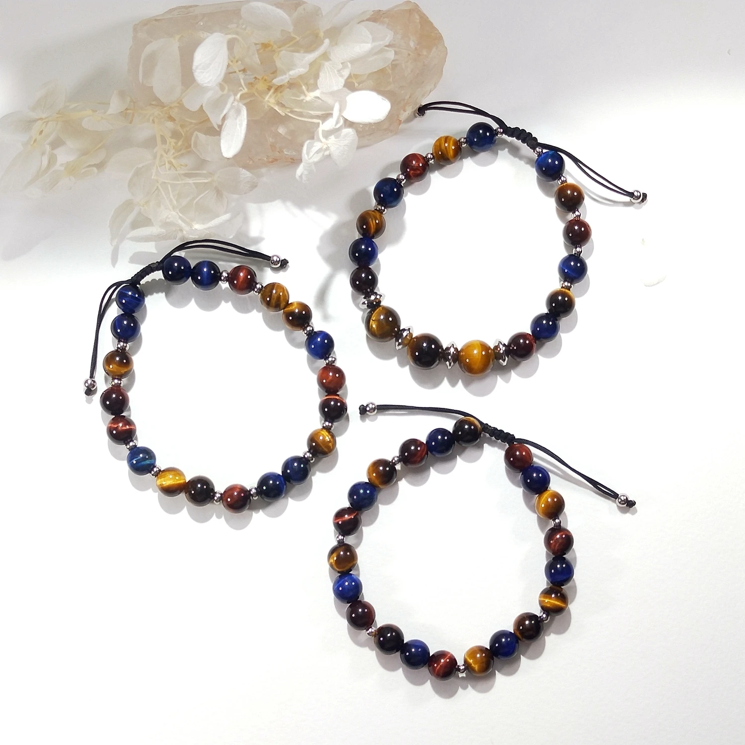 Lii Ji Real Stone Mix Color Tiger's Eye 8mm/10mm Adjustable Bracelet for Male Jewelry
Lii Ji Real Stone Mix Color Tiger's Eye 8mm/10mm Adjustable Bracelet for Male Jewelry