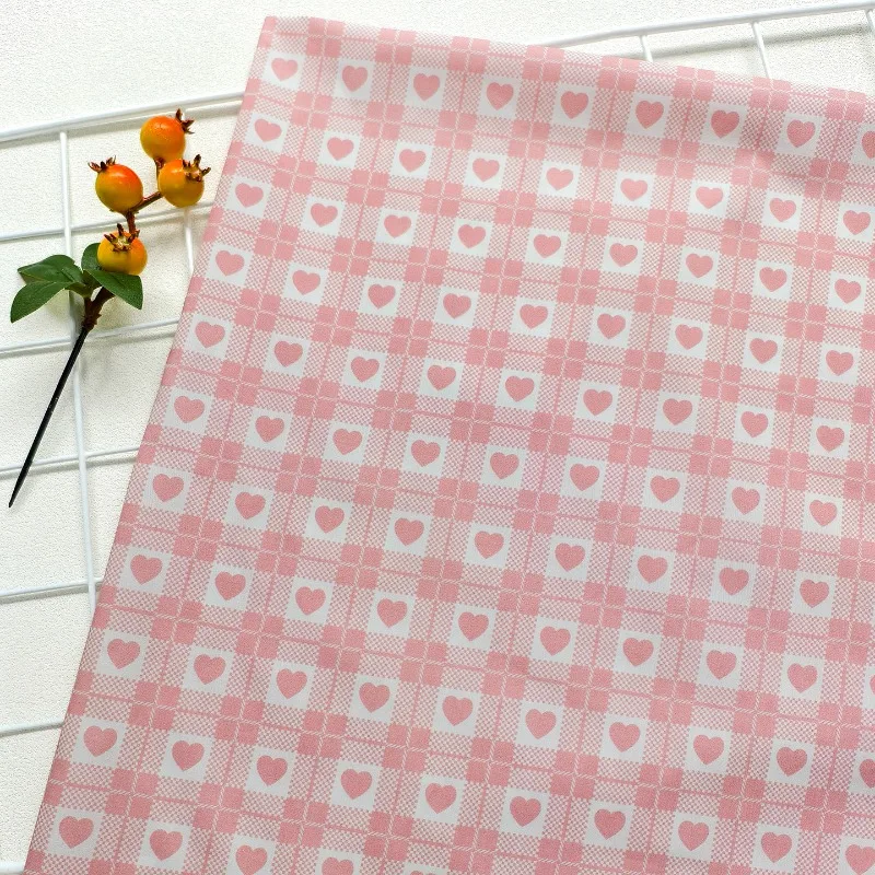 L100cm X W145cm Pink Love Pure Cotton Printed Fabric Dress Shirt Fashion Elegant Soft Breathable Summer DIY Home Sewing Material
L100cm X W145cm Pink Love Pure Cotton Printed Fabric Dress Shirt Fashion Elegant Soft Breathable Summer DIY Home Sewing Material