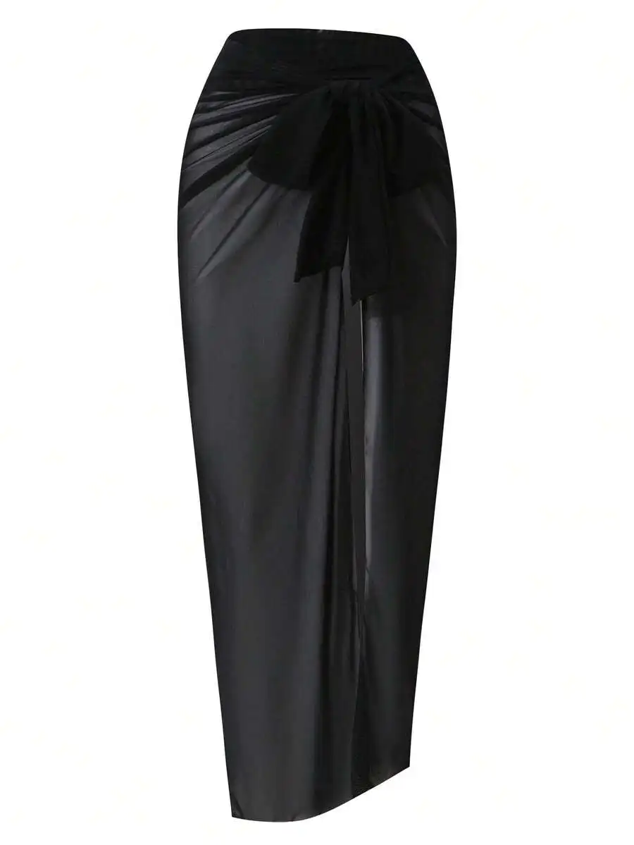 Black Mesh Wrap Skirt Beach Cover Up Casual Elegant Resort Wear
Black Mesh Wrap Skirt Beach Cover Up Casual Elegant Resort Wear
