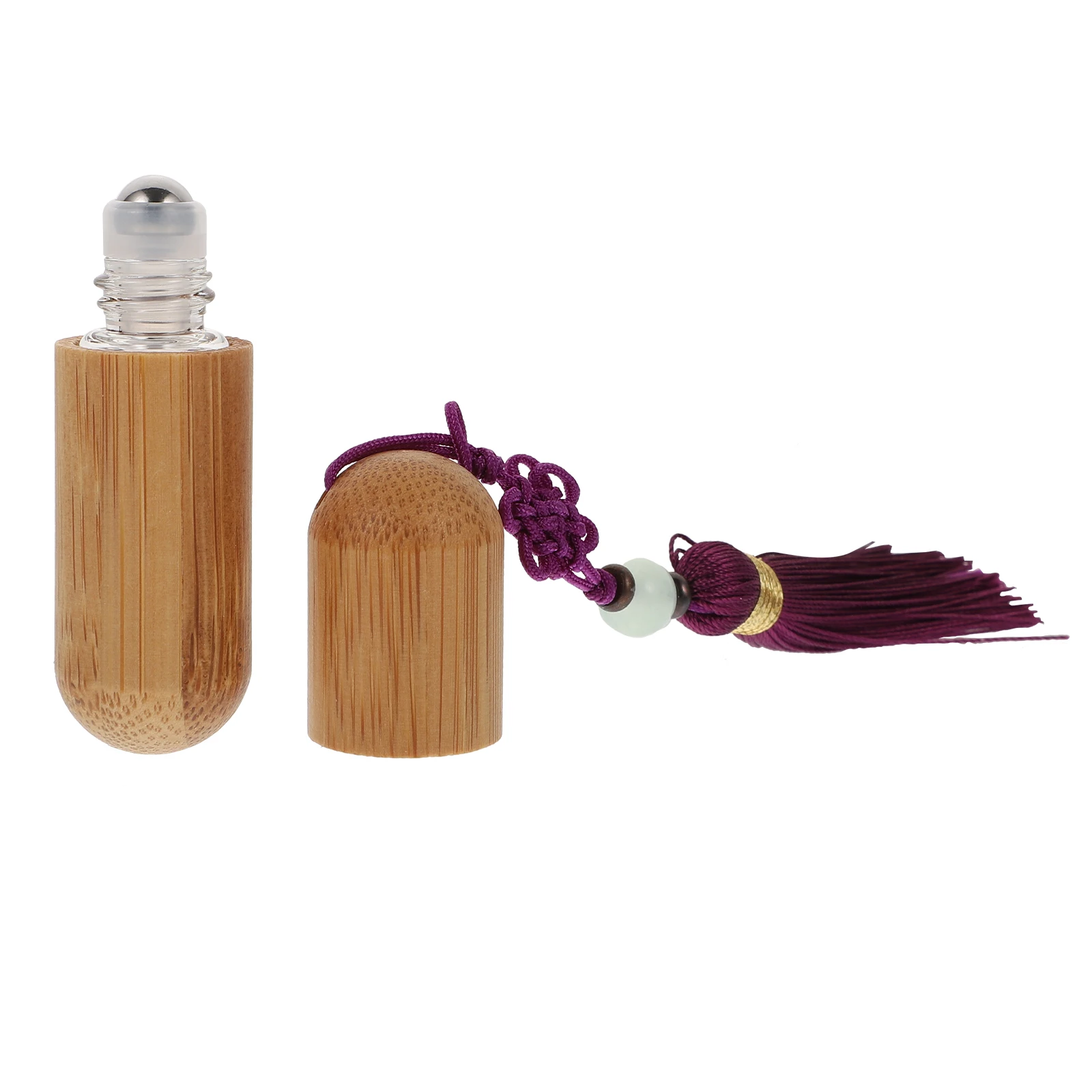 Bamboo Roll on Bottle Glass Roller Sub bottle Chinese Style Tassels Essential Oil Perfume Travel Size Portable Container
Bamboo Roll on Bottle Glass Roller Sub bottle Chinese Style Tassels Essential Oil Perfume Travel Size Portable Container