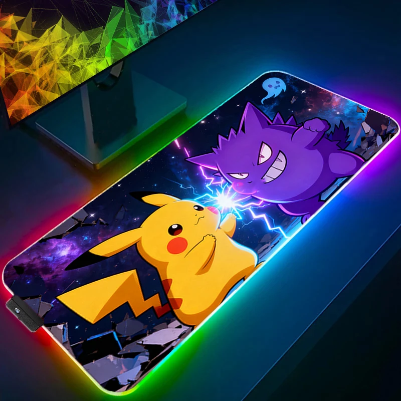 RGB Mouse Pad P-Pokemons Gengar Gamer Computer Notebook Pc Backlight Mousepad Carpet Gaming Accessories Keyboard LED Desk Mat
RGB Mouse Pad P-Pokemons Gengar Gamer Computer Notebook Pc Backlight Mousepad Carpet Gaming Accessories Keyboard LED Desk Mat