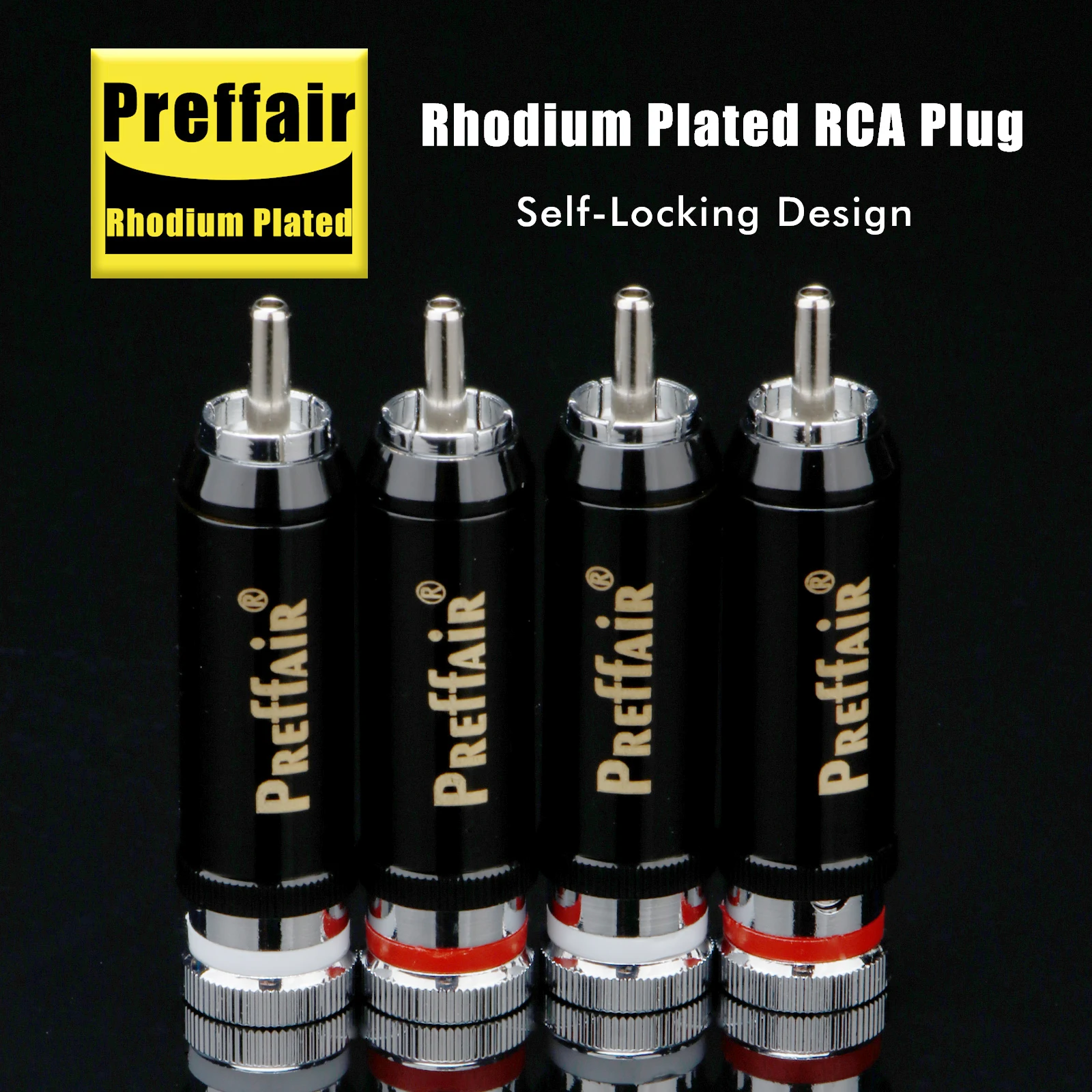 HIFI Rhodium-plated rca plug for audio signal cable rca connector audio terminal RCA head
HIFI Rhodium-plated rca plug for audio signal cable rca connector audio terminal RCA head