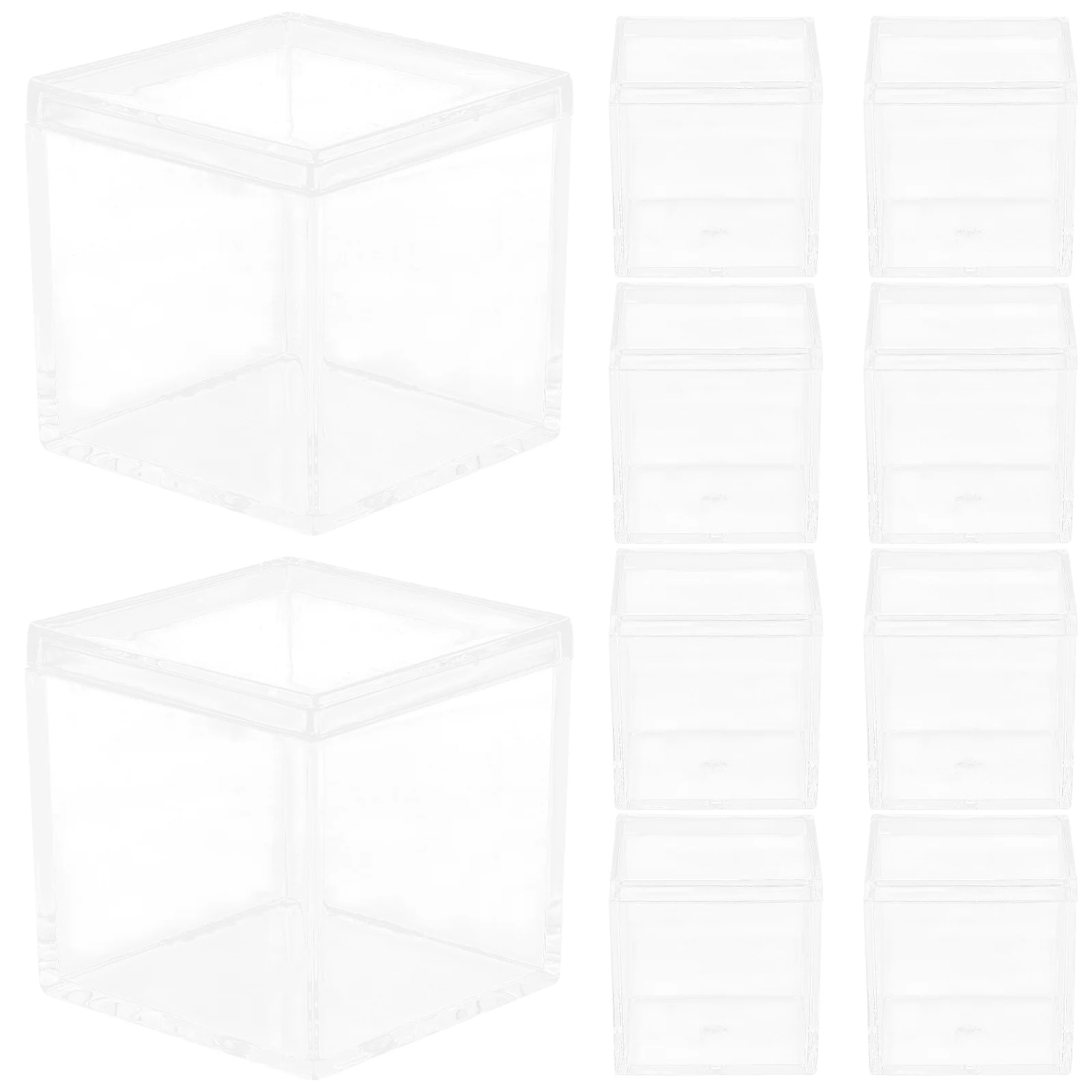 10 Pcs Packing Box Candy Packaging Case Transparent Boxes Square Container Acrylic Biscuits Storage Containers Party Cases
10 Pcs Packing Box Candy Packaging Case Transparent Boxes Square Container Acrylic Biscuits Storage Containers Party Cases