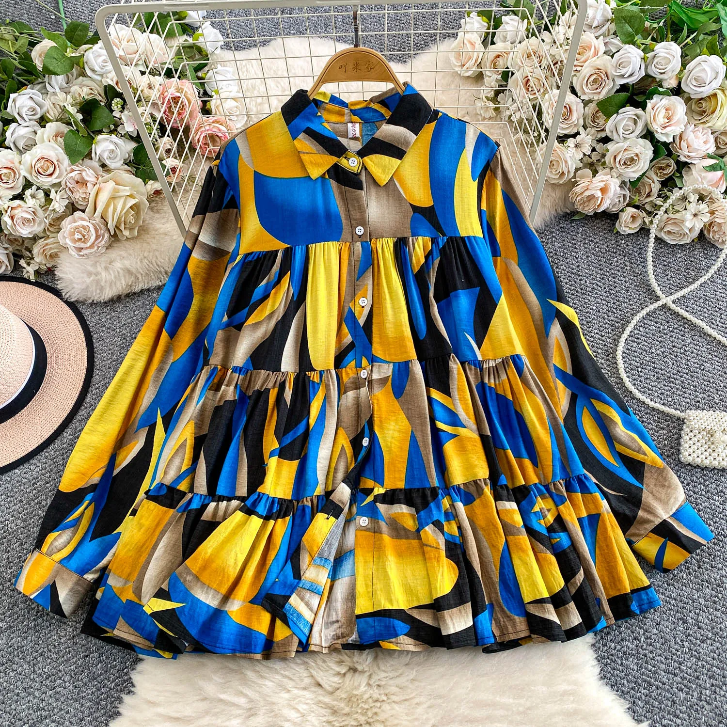 French Style Printed Long Sleeved Sun Protection Shirt for Women Autumn Casual Slimming Pleated Ruffle Edge Top
French Style Printed Long Sleeved Sun Protection Shirt for Women Autumn Casual Slimming Pleated Ruffle Edge Top