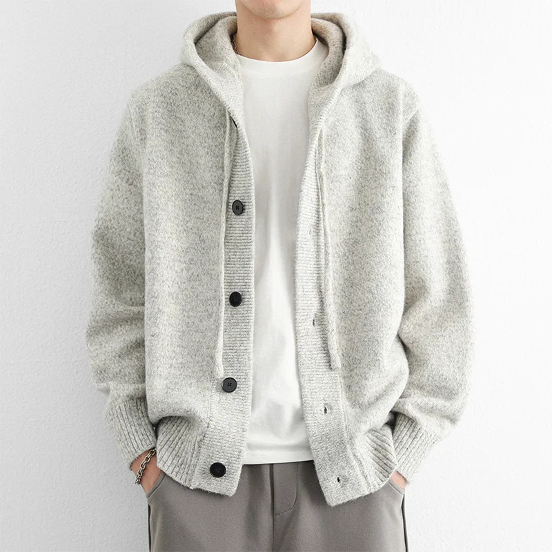 Men's Knitted Hoodie Jacket Thickened Lazy Style Korean Simple Cardigan Sweater Autumn Winter New Arrival Comfortable Polyest...
Men's Knitted Hoodie Jacket Thickened Lazy Style Korean Simple Cardigan Sweater Autumn Winter New Arrival Comfortable Polyest...