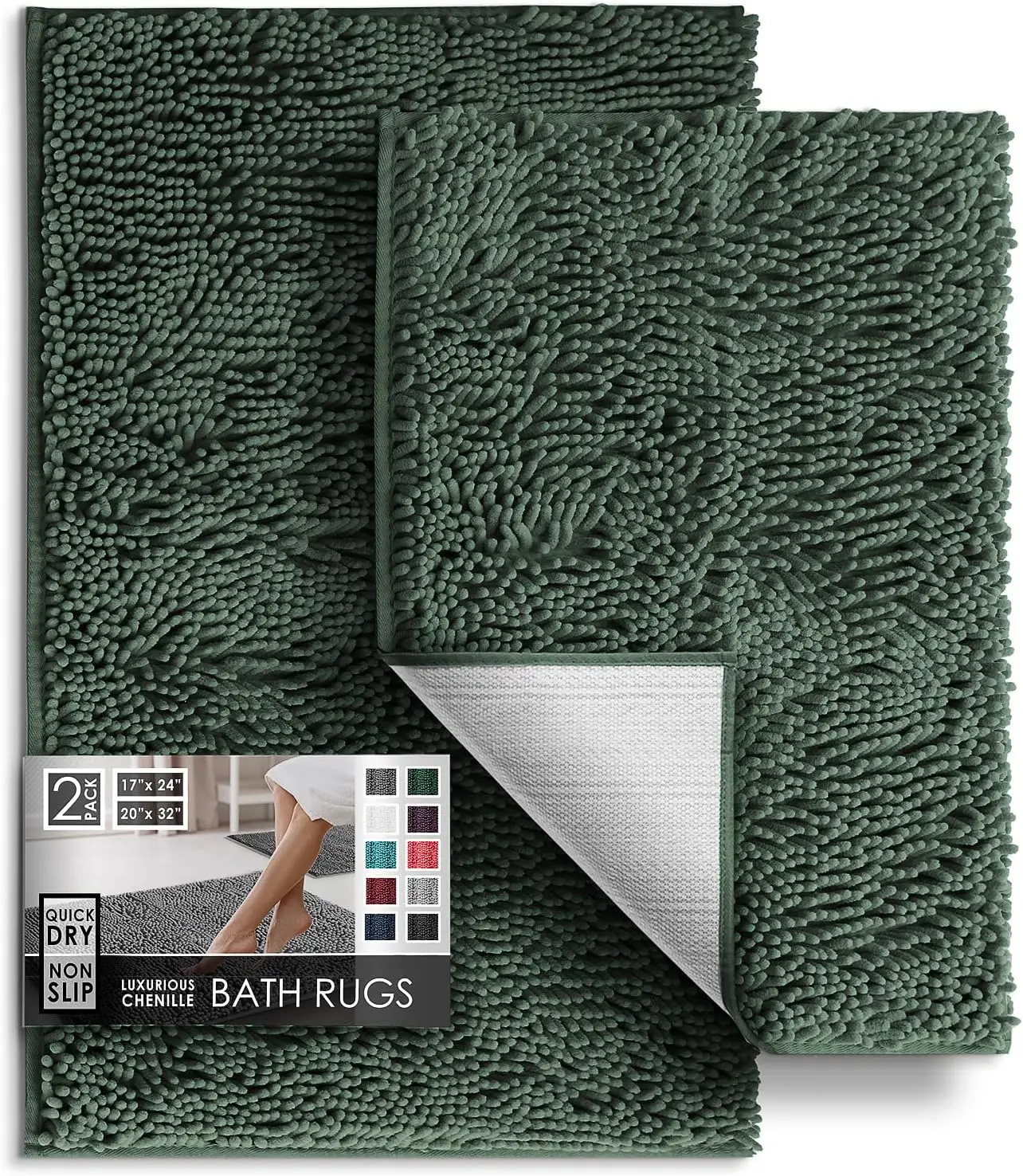 Bathroom Rugs, Chenille Bath Mat - Machine Washable Bath Mats for Bathroom Non-Slip Backing Rubber, Quick Dry Bathroom
Bathroom Rugs, Chenille Bath Mat - Machine Washable Bath Mats for Bathroom Non-Slip Backing Rubber, Quick Dry Bathroom