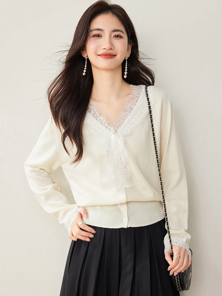 Fashion V-neck Knitwear Women Chic Design Loose Solid Color Sweater Casual All-match Long Sleeve Knitting Tops
Fashion V-neck Knitwear Women Chic Design Loose Solid Color Sweater Casual All-match Long Sleeve Knitting Tops
