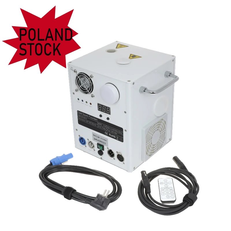 Poland Stock Stage Light 650W Wireless Cold Spark Machine Fountain Sparkler For Wedding Party Sparkluar With Road Case TI Powder
Poland Stock Stage Light 650W Wireless Cold Spark Machine Fountain Sparkler For Wedding Party Sparkluar With Road Case TI Powder