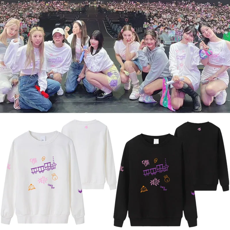 TWICE Concert ONCE DAY Spring Autumn Winter Fleece Loose Overhead Support round Neck Sweatshirt Commute Style Long Sleev...
TWICE Concert ONCE DAY Spring Autumn Winter Fleece Loose Overhead Support round Neck Sweatshirt Commute Style Long Sleev...