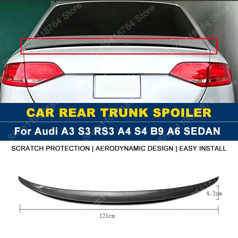 For Audi Accessories A3 S3 RS3 A4 S4 B9 A6 SEDAN Rear Wing Trunk Spoiler Lip Body Kits
For Audi Accessories A3 S3 RS3 A4 S4 B9 A6 SEDAN Rear Wing Trunk Spoiler Lip Body Kits