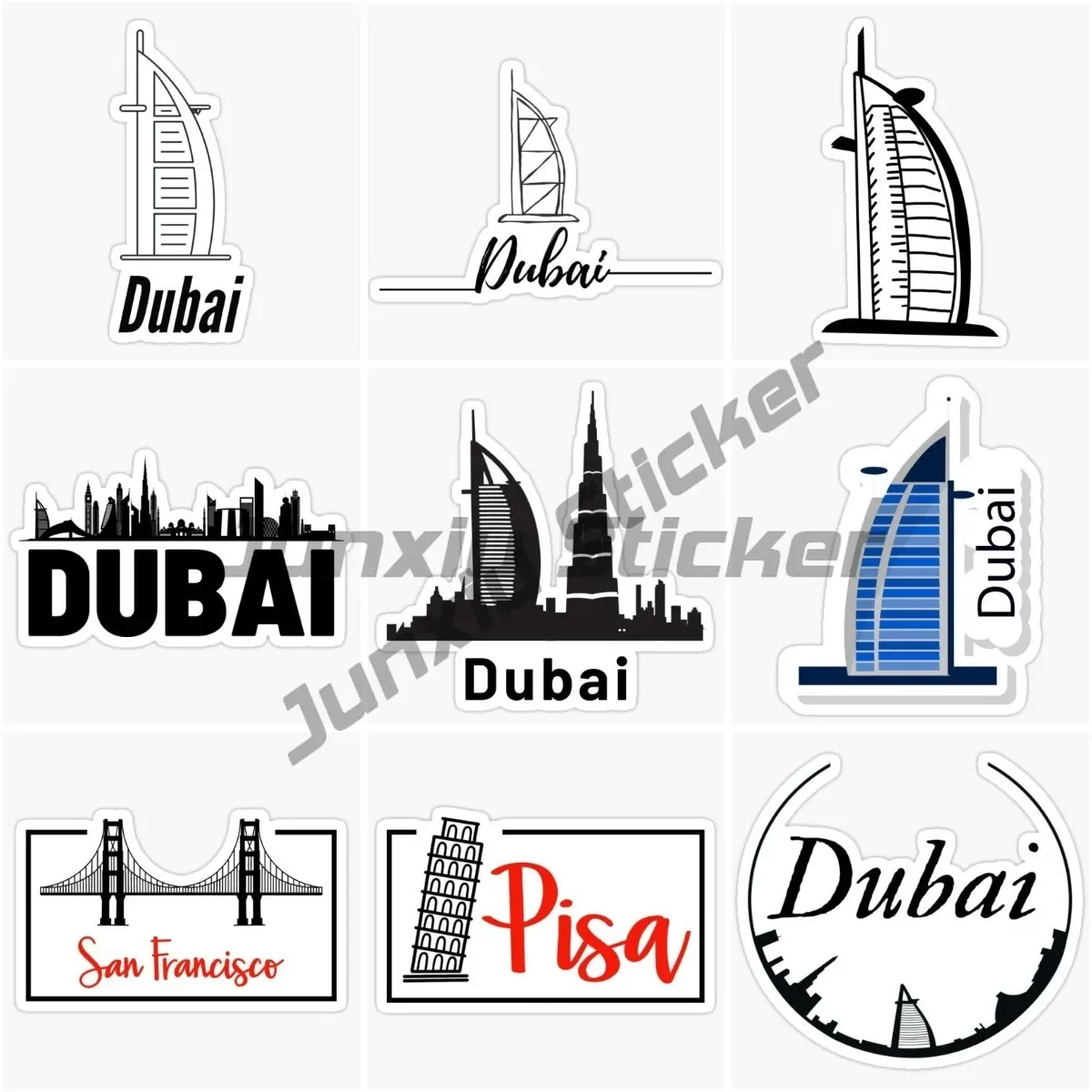 Dubai Car Sticker Dubai Sticker Sailboat Hotel UAE Alloy Burj Khalifa Scenic Area Vinyl Autohesion Decorate Refrigerator Sticker
Dubai Car Sticker Dubai Sticker Sailboat Hotel UAE Alloy Burj Khalifa Scenic Area Vinyl Autohesion Decorate Refrigerator Sticker