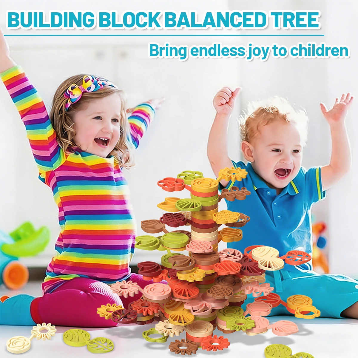 Rainbow Balance Tree Stack Blocks Montessori Toy Preschool Education Games Flower Tree Stacking Building Block Toys for Children
Rainbow Balance Tree Stack Blocks Montessori Toy Preschool Education Games Flower Tree Stacking Building Block Toys for Children