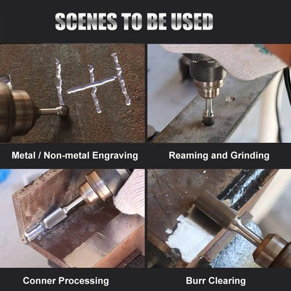 5 шт. твердосплавные фрезы длиной 100 мм, двойной вырез, твердосплавные фрезы, набор вращающихся инструментов, 1/4 хвостовика, шлифовальный инструмент для вырезания
5 шт. твердосплавные фрезы длиной 100 мм, двойной вырез, твердосплавные фрезы, набор вращающихся инструментов, 1/4 хвостовика, шлифовальный инструмент для вырезания