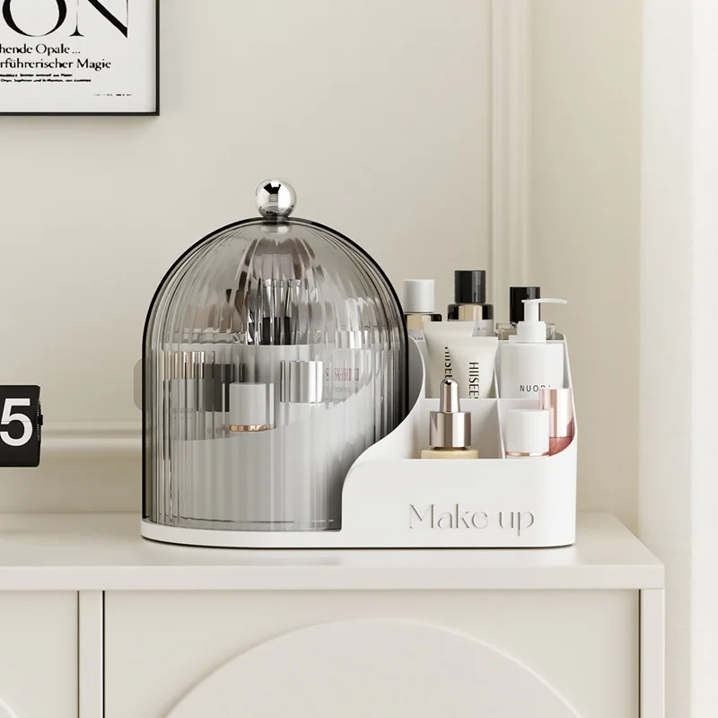 Aesthetic Dome Makeup Organizer with Rotating Base, Ins Style Multi-Compartment Cosmetic Storage Box for Vanity
Aesthetic Dome Makeup Organizer with Rotating Base, Ins Style Multi-Compartment Cosmetic Storage Box for Vanity