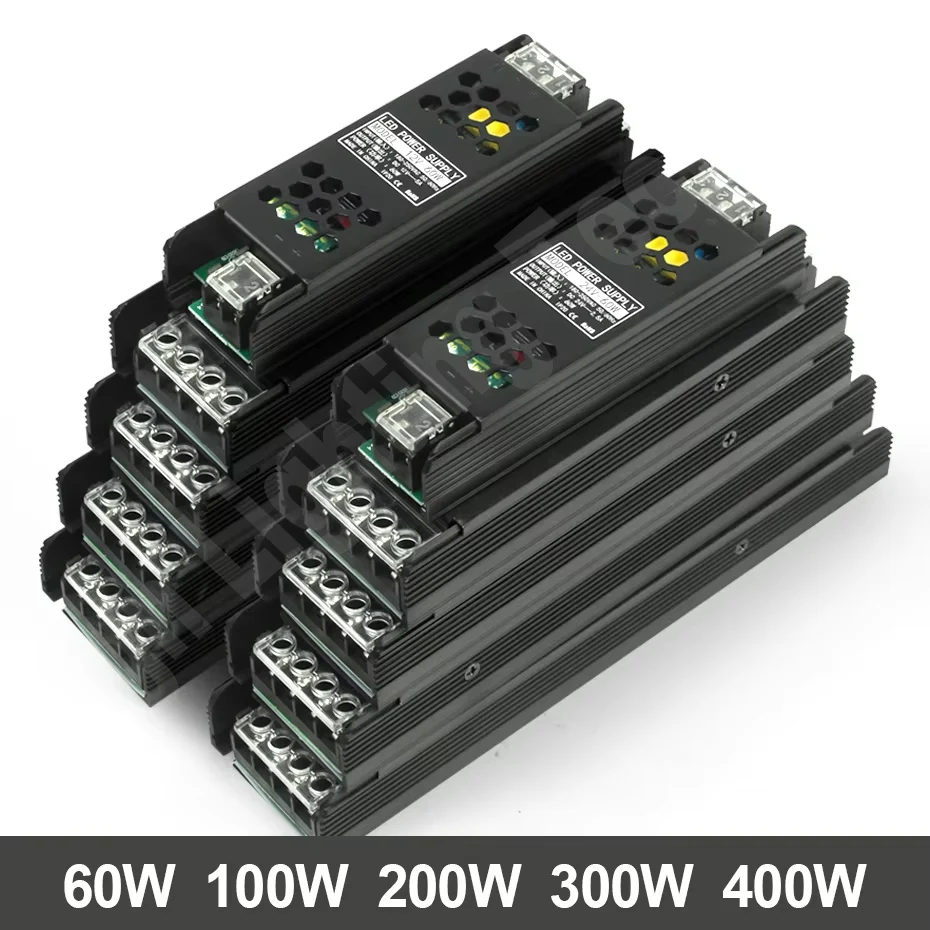 DC12V 24V Switching Power Supply AC220V Mute Voltage Converter Transformers 60W 100W 200W 300W 400W LED Strip COB Light Driver
DC12V 24V Switching Power Supply AC220V Mute Voltage Converter Transformers 60W 100W 200W 300W 400W LED Strip COB Light Driver