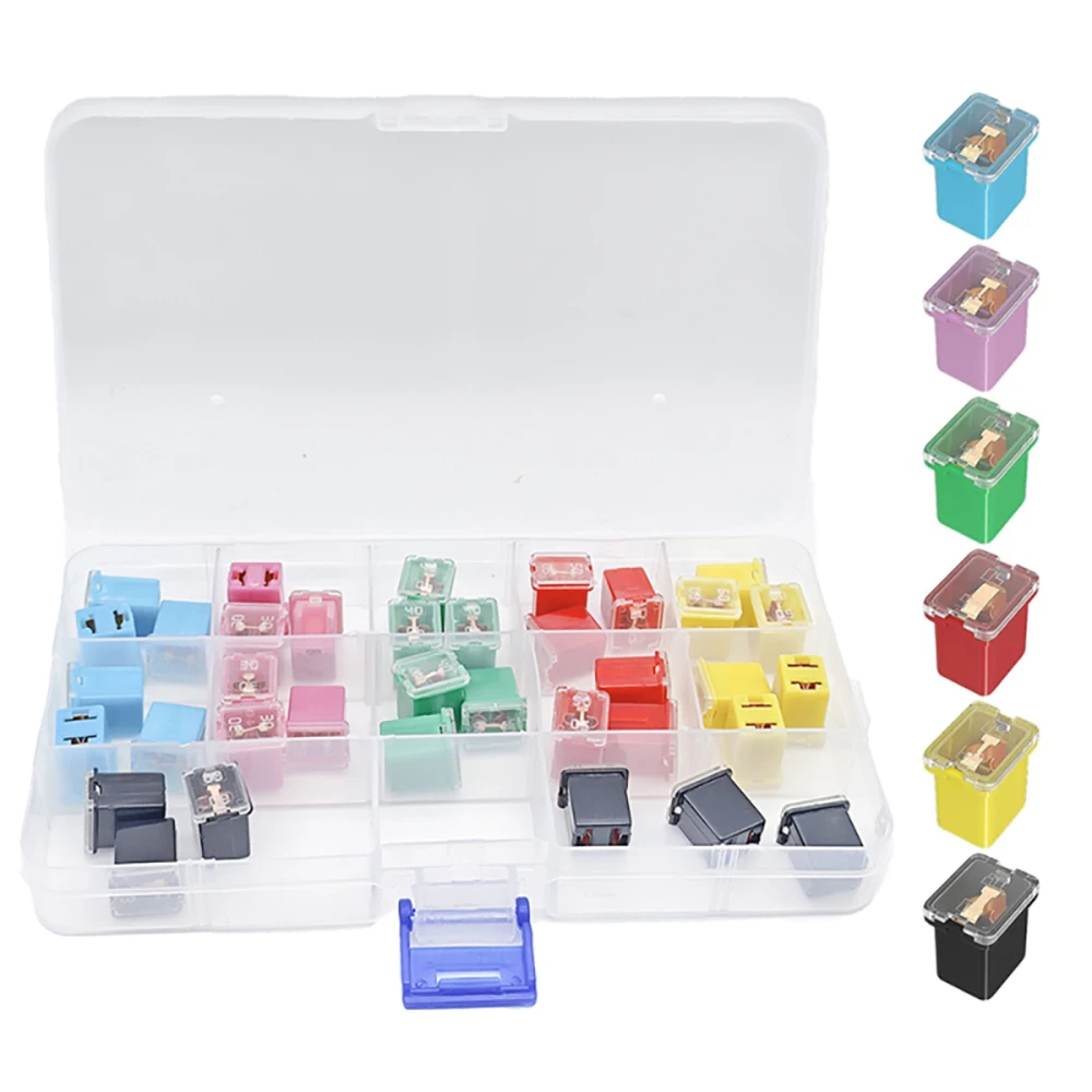 36Pcs Jcase Fuse Tall /Low Profile Jcase Box Shaped Fuses Assortment Kit (20A, 30A, 40A, 50A, 60A, 80A) for Ford Chevy/GM Nissan
36Pcs Jcase Fuse Tall /Low Profile Jcase Box Shaped Fuses Assortment Kit (20A, 30A, 40A, 50A, 60A, 80A) for Ford Chevy/GM Nissan