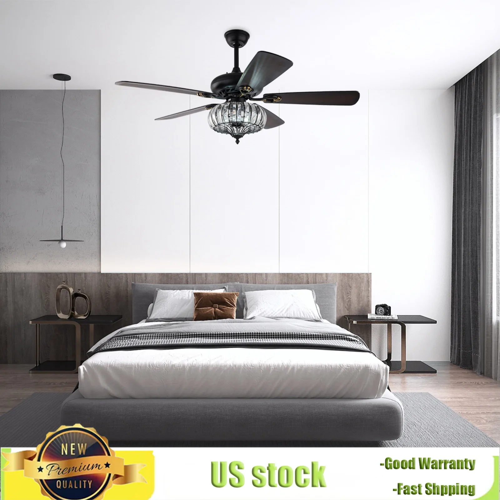 Bymaocar 52Inch 2-in-1 Cage Style Ceiling Fan with Remote Control, Elegant Pendant Light - Timing Function & 3 Speed Wind Speed
Bymaocar 52Inch 2-in-1 Cage Style Ceiling Fan with Remote Control, Elegant Pendant Light - Timing Function & 3 Speed Wind Speed