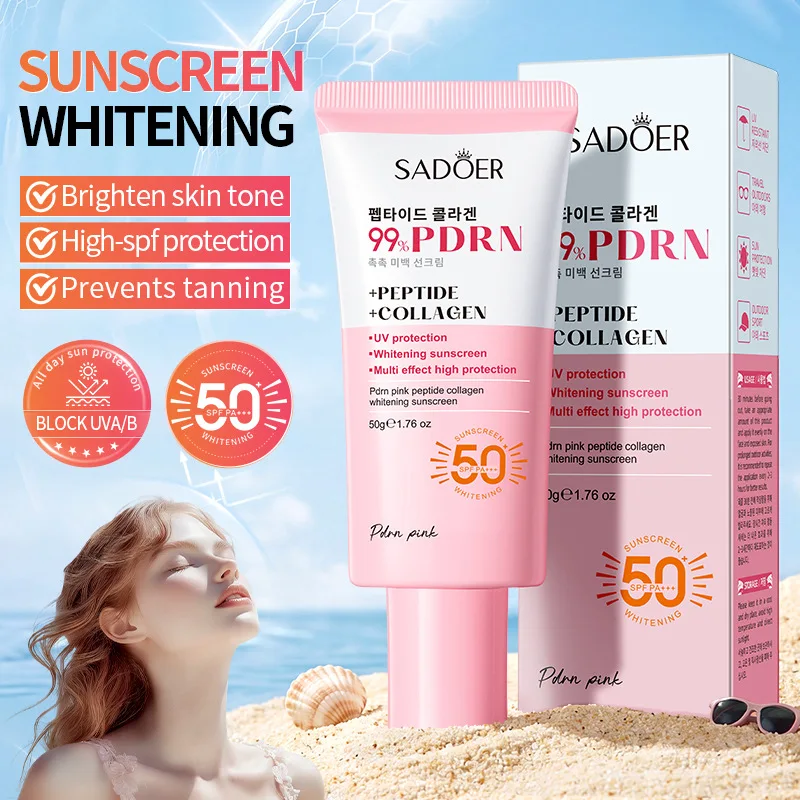 50g 2 pcs Salmon Pink Peptide Collagen Isolation Cream Anti-UV Protection Cream Whitening Sunscreen Multi Effect High Protection
50g 2 pcs Salmon Pink Peptide Collagen Isolation Cream Anti-UV Protection Cream Whitening Sunscreen Multi Effect High Protection