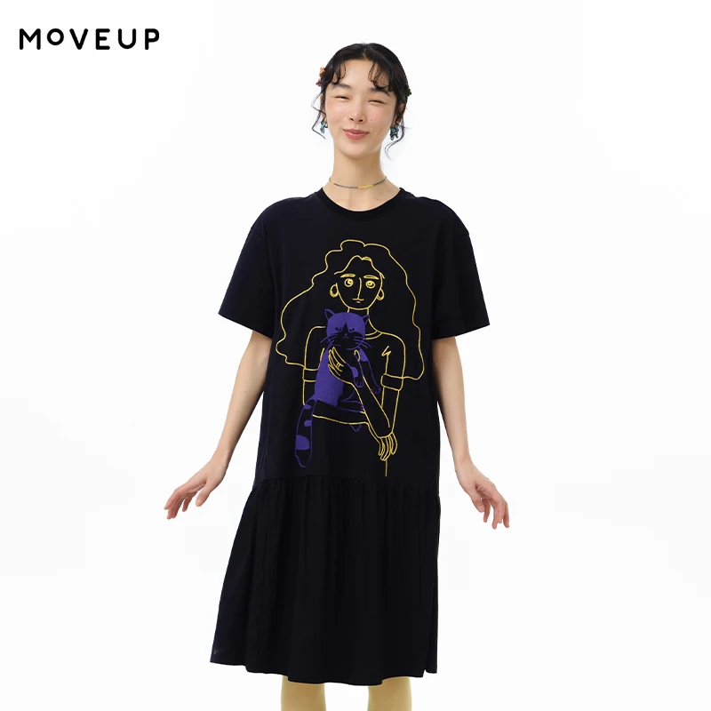 MOVEUP Short Sleeves Round Neck Dress 2026 Summer New Contrast Colors Character Embroidered Pocket Spliced Knit Dress 325211338
MOVEUP Short Sleeves Round Neck Dress 2026 Summer New Contrast Colors Character Embroidered Pocket Spliced Knit Dress 325211338