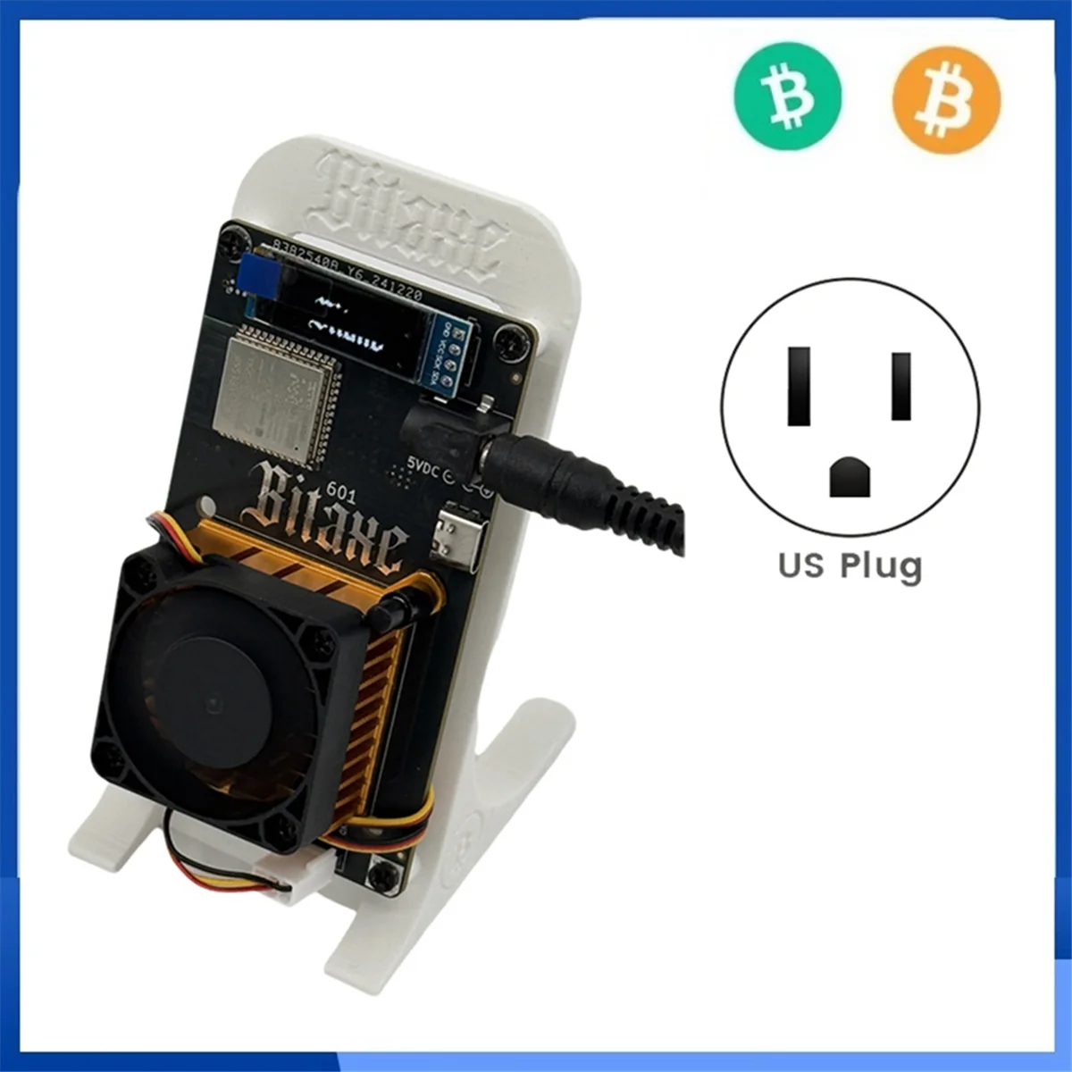 A56G-Bitaxe Gamma 601 Bitcoin Solo Lottery Miner 1,2TH/S 18-22 Вт BTC Miner BM1370 Asic Chip от Antminer S21 Pro US PLUG
A56G-Bitaxe Gamma 601 Bitcoin Solo Lottery Miner 1,2TH/S 18-22 Вт BTC Miner BM1370 Asic Chip от Antminer S21 Pro US PLUG