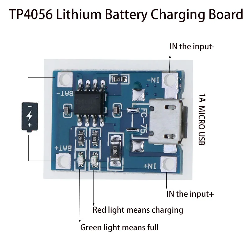 5PCS TP4056/18650 Lithium Battery Charging Board 1A MICRO/TYPE-C/MINI USB TYPE-C USB With Protection /MICRO USB With Protection
5PCS TP4056/18650 Lithium Battery Charging Board 1A MICRO/TYPE-C/MINI USB TYPE-C USB With Protection /MICRO USB With Protection