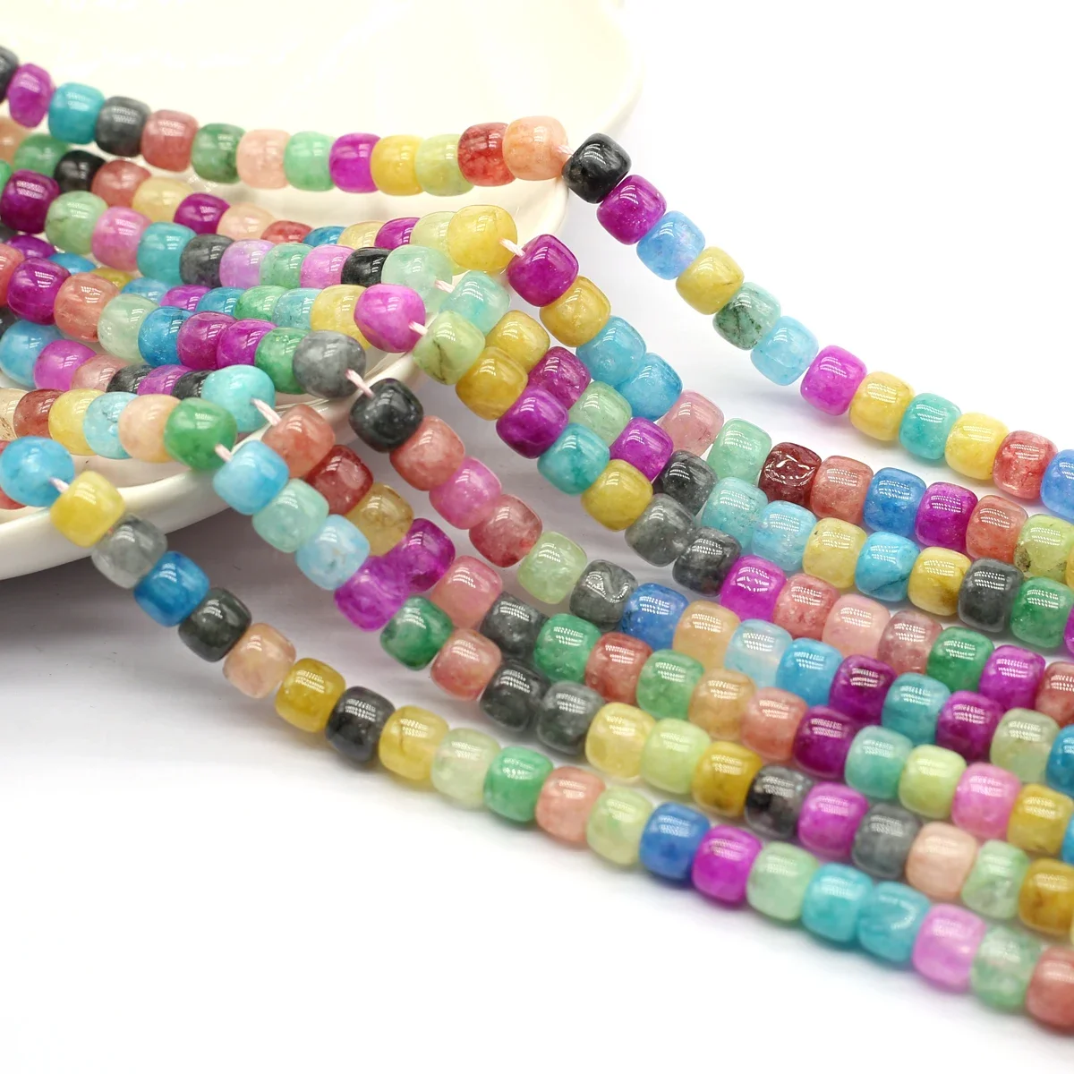 Natural Stone Mix-Color Beads 6-8mm Apple-Shaped Isolation Beads For Jewelry Making DIY Bracelet Earrings Necklace Accessory
Natural Stone Mix-Color Beads 6-8mm Apple-Shaped Isolation Beads For Jewelry Making DIY Bracelet Earrings Necklace Accessory