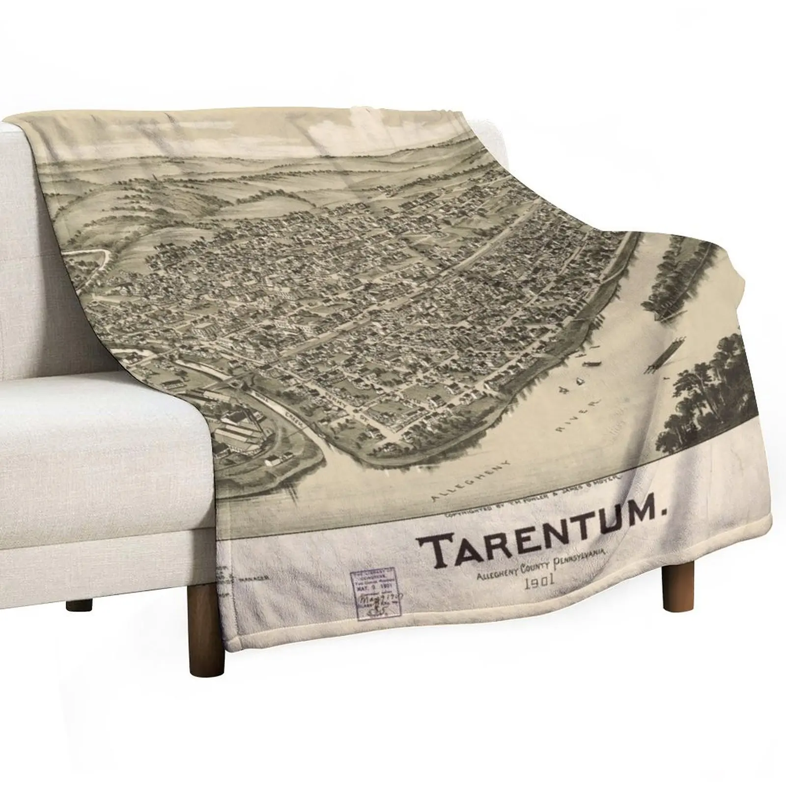 Tarentum, Pennsylvania (1901) Throw Blanket Cozy Throw Blanket Birthday Gift for Him Her
Tarentum, Pennsylvania (1901) Throw Blanket Cozy Throw Blanket Birthday Gift for Him Her